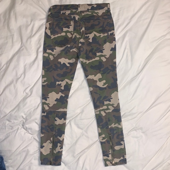 NWOT Gap 1969 Camo Zipper True Skinny Jeans - Picture 3 of 10